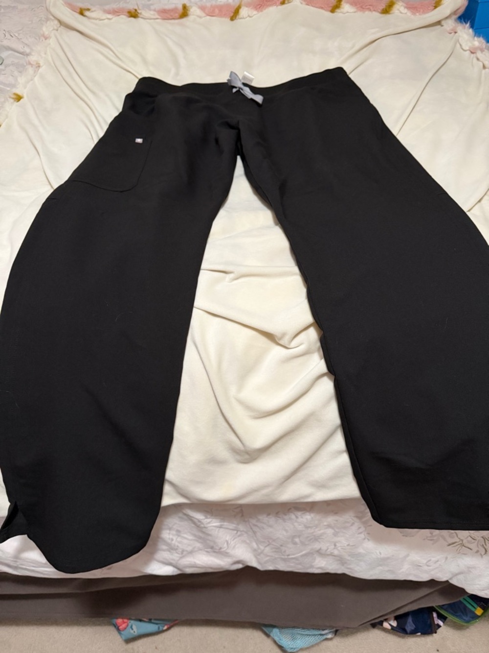 Figs Men's Black Drawstring Pants XL Tall Scrubs